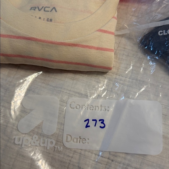 RVCA Cantina Striped T-Shirt Small - Picture 8 of 8